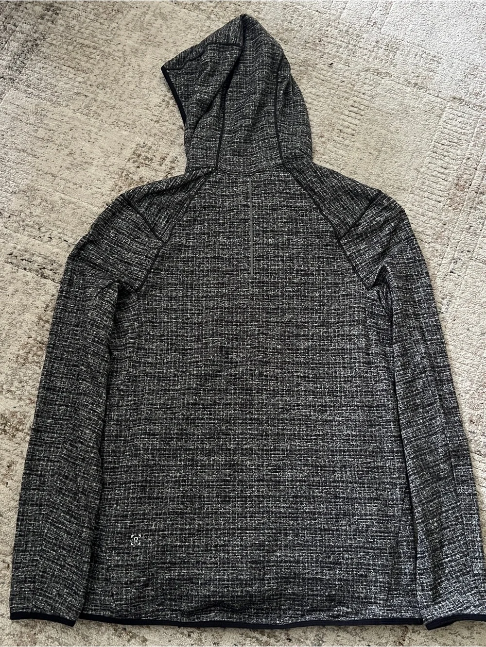 Lululemon Mens Surge Warm Hoodie Full Zip Gray Heathered Size S